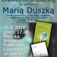 Więcej o: Kawiarenka Literacka..spotkanie z Marią Duszką