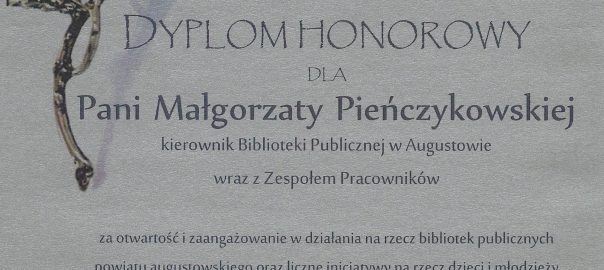dyplom honorowy